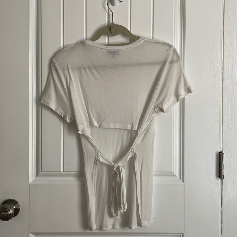 Tie Back Cotton Tshirt